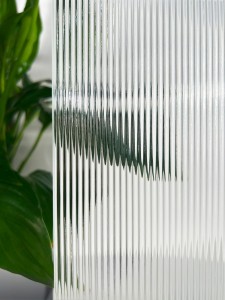 ribbed glass scaled